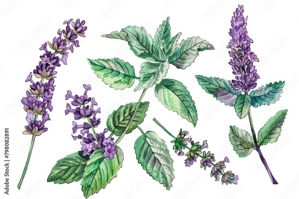 Aufkleber A beautiful bunch of flowers on a plain white background. Perfect for various design projects