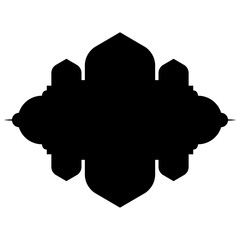 Islamic Label Emblem Shape Glyph Pictogram symbol visual illustration