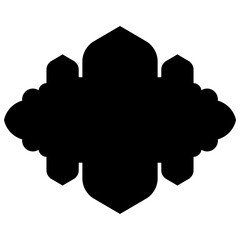 Islamic Label Emblem Shape Glyph Pictogram symbol visual illustration
