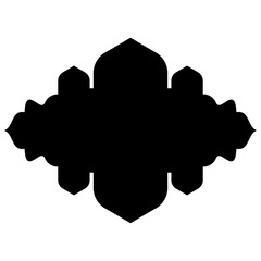 Islamic Label Emblem Shape Glyph Pictogram symbol visual illustration
