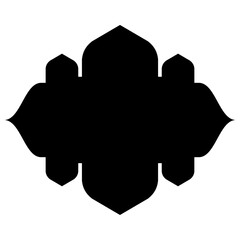 Islamic Label Emblem Shape Glyph Pictogram symbol visual illustration