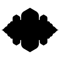 Islamic Label Emblem Shape Glyph Pictogram symbol visual illustration