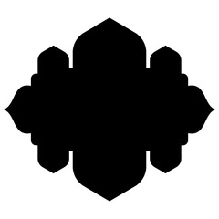 Islamic Label Emblem Shape Glyph Pictogram symbol visual illustration