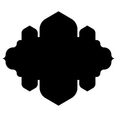 Islamic Label Emblem Shape Glyph Pictogram symbol visual illustration