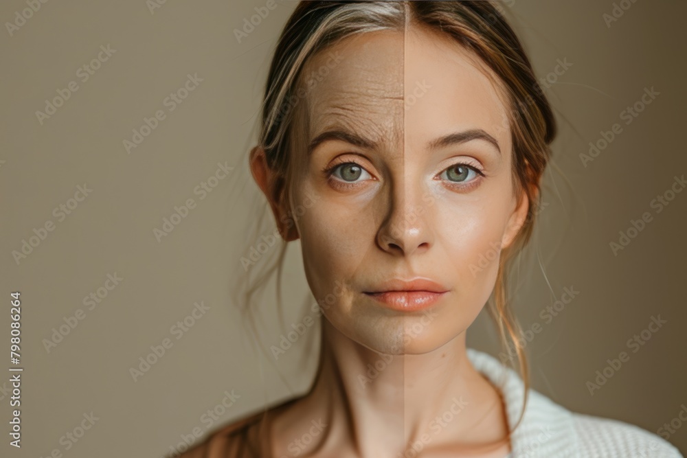 Poster process perceptions in mental health in aging portrayed texture and life stage portrait visual in ge