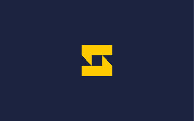 letter s with square logo icon design vector design template inspiration