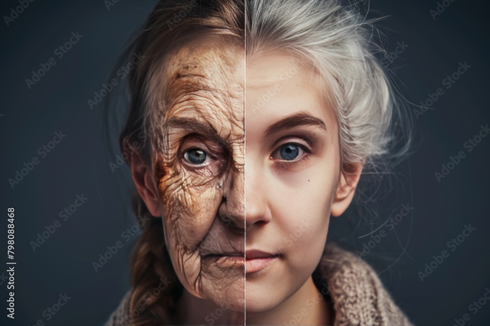 Poster left transformation in aging skincare trends reflects on modern aging practices and the aging proces