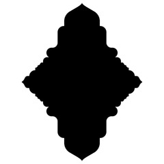 Islamic Label Emblem Shape Glyph Pictogram symbol visual illustration