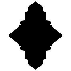Islamic Label Emblem Shape Glyph Pictogram symbol visual illustration