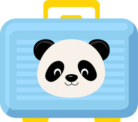 Lunchbox for kids. School lunchbox with a snack, bottle of water, pear and apple.Homemade nutrition. Healthy food concept