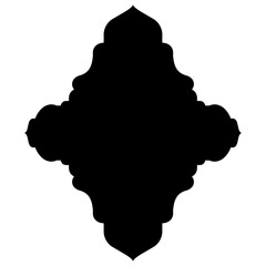 Islamic Label Emblem Shape Glyph Pictogram symbol visual illustration Pictogram Symbol Design: Label Emblem Shape Visuals