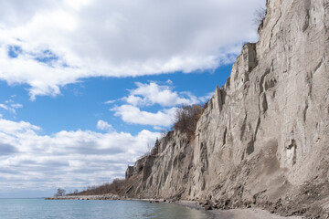 At the bottom of the Scarborough Bluffs