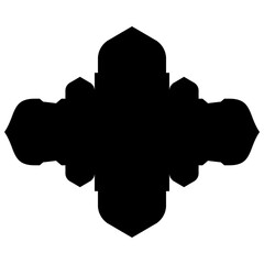 Islamic Label Emblem Shape Glyph Pictogram symbol visual illustration Pictogram Symbol Design: Label Emblem Shape Visuals
