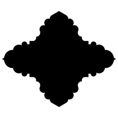 Islamic Label Emblem Shape Glyph Pictogram symbol visual illustration Pictogram Symbol Design: Label Emblem Shape Visuals