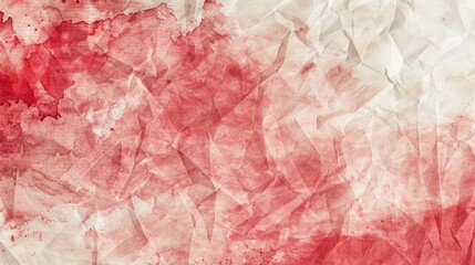 Watercolor art background. Old paper. Red and white texture for cards, flyers, poster, banner.	