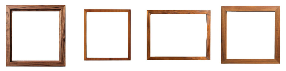 wood simple minimalist square photo frame
