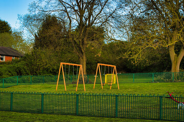 Serene Playground at Dusk in Harrogate ,North Yorkshire