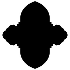 Islamic Label Emblem Shape Glyph Pictogram symbol visual illustration