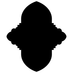 Islamic Label Emblem Shape Glyph Pictogram symbol visual illustration