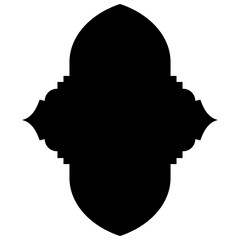 Islamic Label Emblem Shape Glyph Pictogram symbol visual illustration