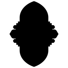 Islamic Label Emblem Shape Glyph Pictogram symbol visual illustration