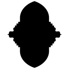 Islamic Label Emblem Shape Glyph Pictogram symbol visual illustration