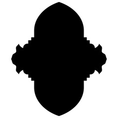 Islamic Label Emblem Shape Glyph Pictogram symbol visual illustration