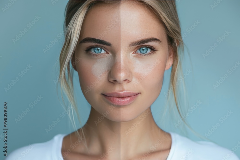 Poster aging reduction and comparison young to old frame aging challenges in life elasticity less wrinkle e
