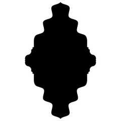 Islamic Label Emblem Shape Glyph Pictogram symbol visual illustration