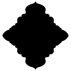 Islamic Label Emblem Shape Glyph Pictogram symbol visual illustration