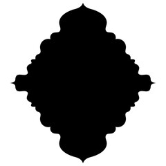 Islamic Label Emblem Shape Glyph Pictogram symbol visual illustration