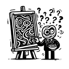artist at the easel