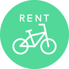 Fototapeta na wymiar Bike Rental Icon