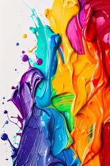 colorful melted oil paint vector illustration