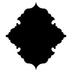 Islamic Label Emblem Shape Glyph Pictogram symbol visual illustration