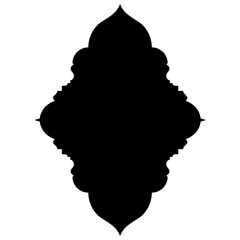 Islamic Label Emblem Shape Glyph Pictogram symbol visual illustration