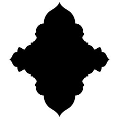 Islamic Label Emblem Shape Glyph Pictogram symbol visual illustration