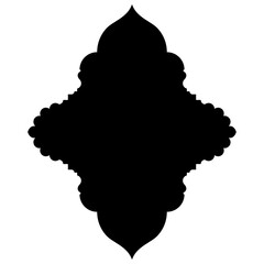 Islamic Label Emblem Shape Glyph Pictogram symbol visual illustration