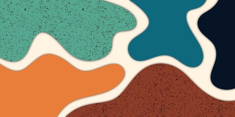 waves paper cut background, graphic colors pattern backgrond