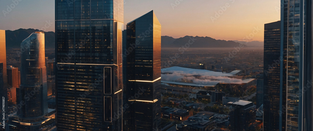 Poster the power of the internet of things with a visually stunning image of a smart home filled with vario