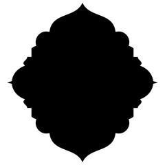 Islamic Label Emblem Shape Glyph Pictogram symbol visual illustration