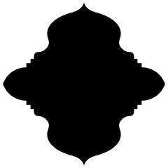 Islamic Label Emblem Shape Glyph Pictogram symbol visual illustration