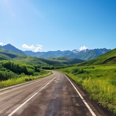 Fototapeta premium b'Road through the mountains'