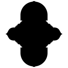Islamic Label Emblem Shape Glyph Pictogram symbol visual illustration