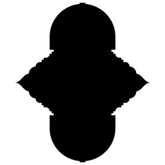 Islamic Label Emblem Shape Glyph Pictogram symbol visual illustration