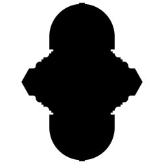 Islamic Label Emblem Shape Glyph Pictogram symbol visual illustration