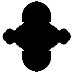 Islamic Label Emblem Shape Glyph Pictogram symbol visual illustration
