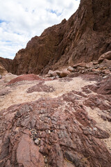 Wadi El Veshwash canyon in Sinai Peninsula