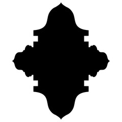Islamic Label Emblem Shape Glyph Pictogram symbol visual illustration