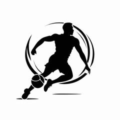 Soccer Logo Silhouette Vector
